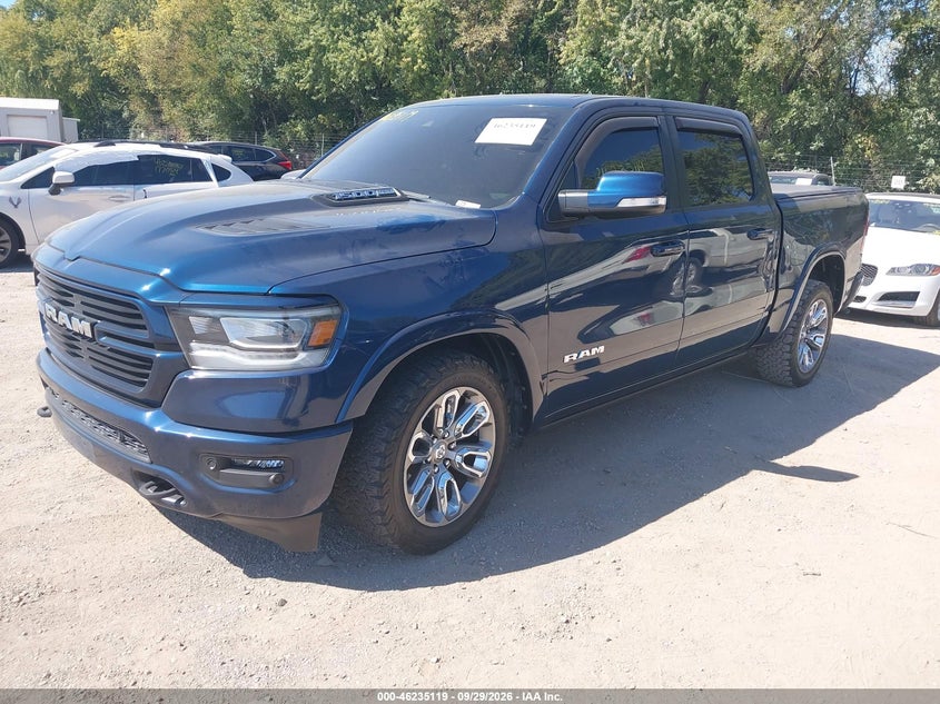 Vin: 1c6srfjtxmn604620, lot: 46735113, ram 1500 laramie  4x4 5'7 box 20212
