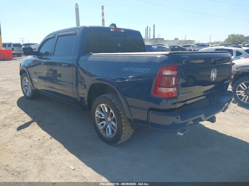 Vin: 1c6srfjtxmn604620, lot: 46735113, ram 1500 laramie  4x4 5'7 box 20213