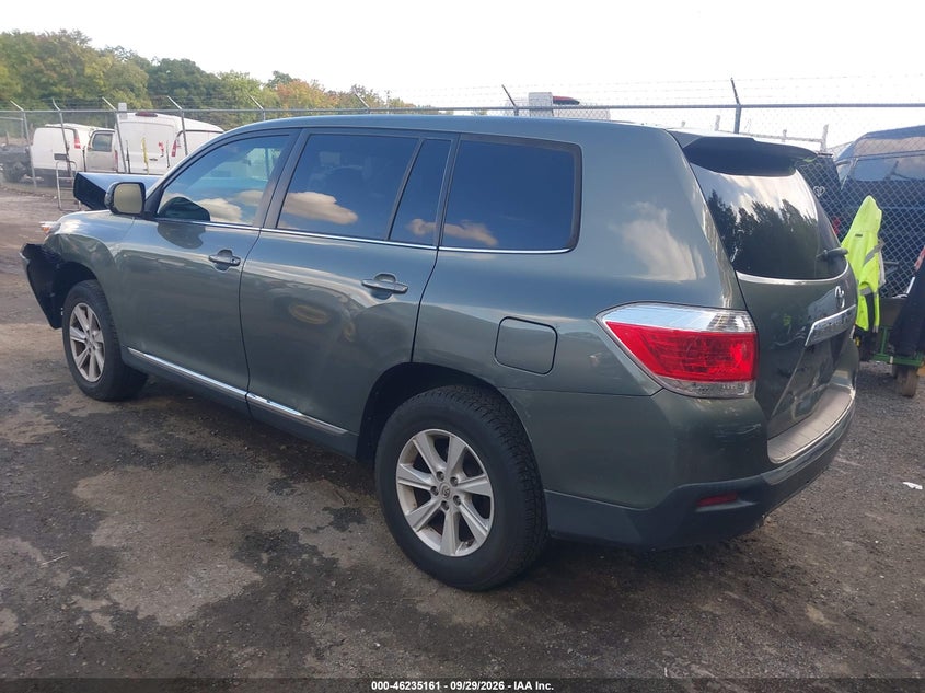 Vin: 5tdza3eh3ds039219, lot: 46735155, toyota highlander 20133