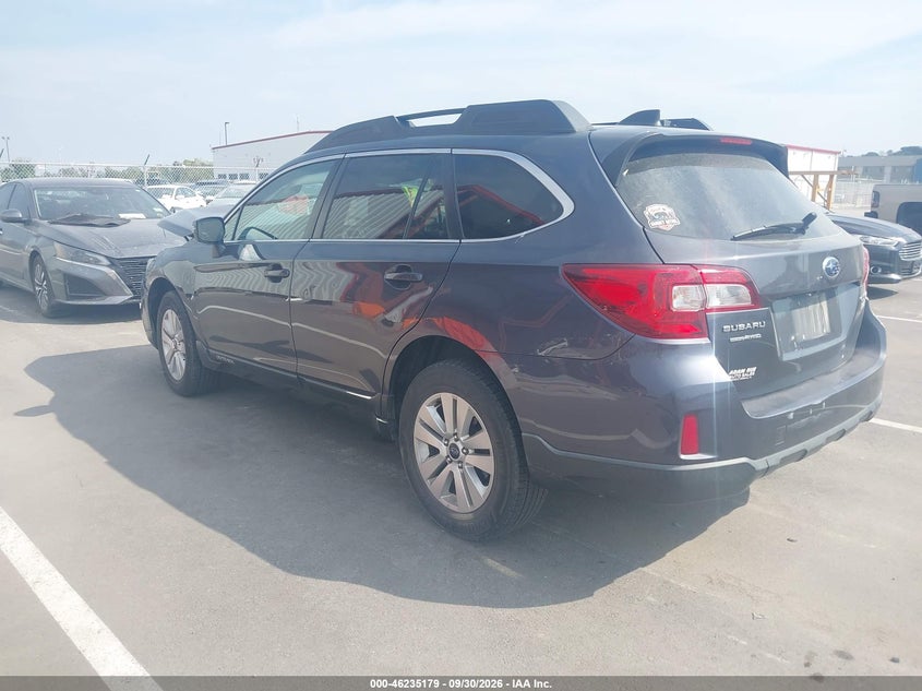 Vin: 4s4bsafc1h3400195, lot: 46735173, subaru outback 2.5i premium 20172
