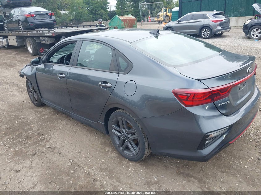 Vin: 3kpf34ad6me341622, lot: 46735179, kia forte gt-line 20213