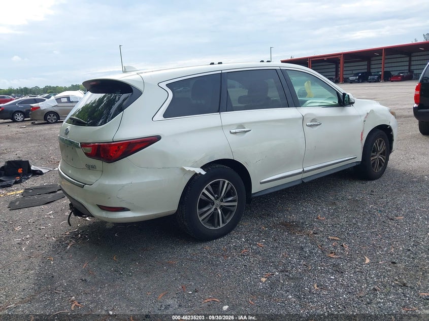 Vin: 5n1al0mn0gc522729, lot: 46735195, infiniti qx60 20164
