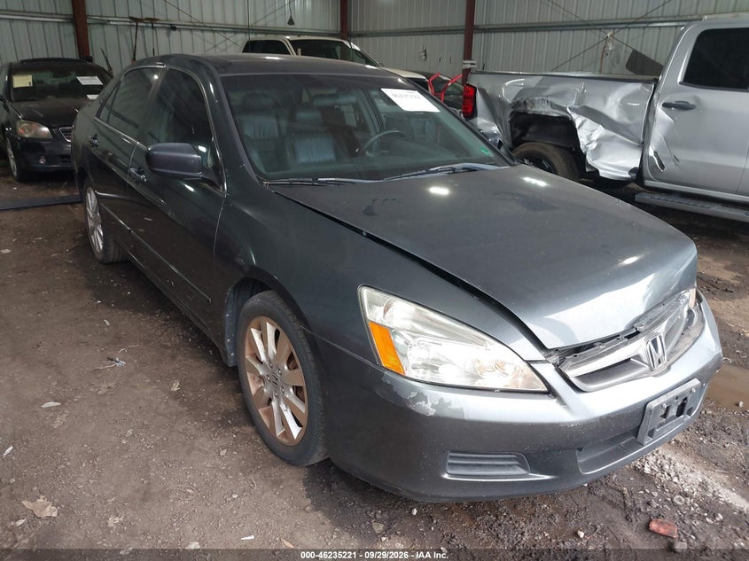 2007 Honda Accord Sdn Ex-L, Front, IAAI, VIN 1HGCM66567A074276