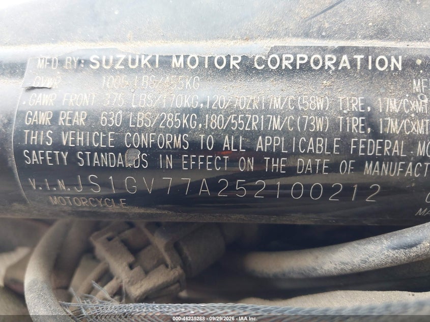 SUZUKI GSF1200 2005