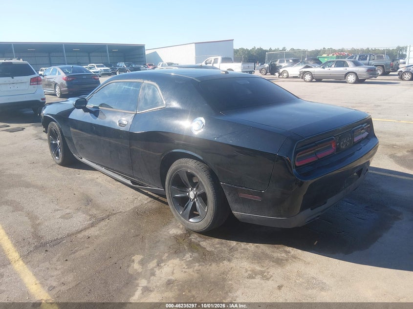 Vin: 2c3cdzag2fh894593, lot: 46735291, dodge challenger sxt 20153