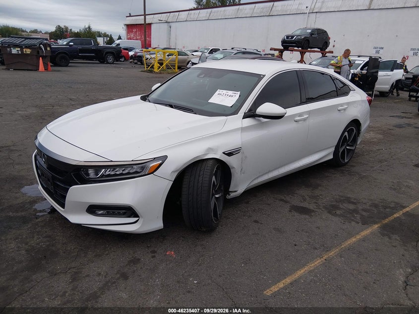2018 Honda Accord Sport, Left Side, IAAI, VIN 1HGCV1F3XJA235704 — photo 2