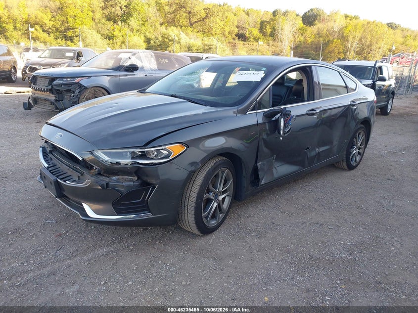 Vin: 3fa6p0cd0kr140191, lot: 46735459, ford fusion sel 20192