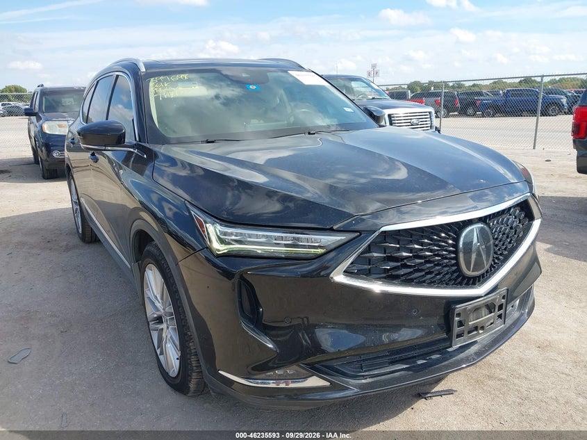 Vin: 5j8ye1h83pl002341, lot: 46735587, acura mdx advance package 20231