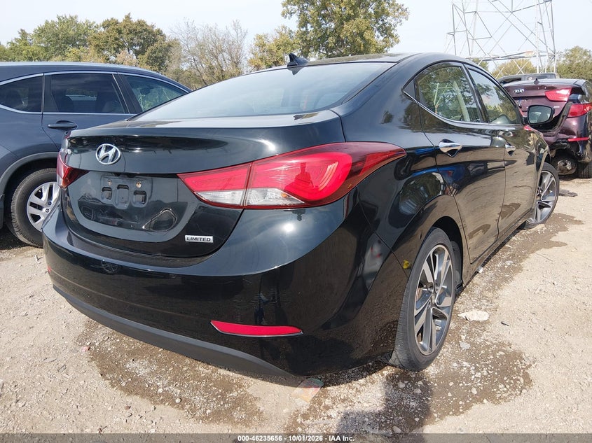 Vin: kmhdh4ae2eu134273, lot: 46735650, hyundai elantra limited 20144