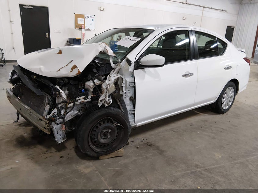 Vin: 3n1cn7ap9jl800645, lot: 46735654, nissan versa 1.6 sv 20182