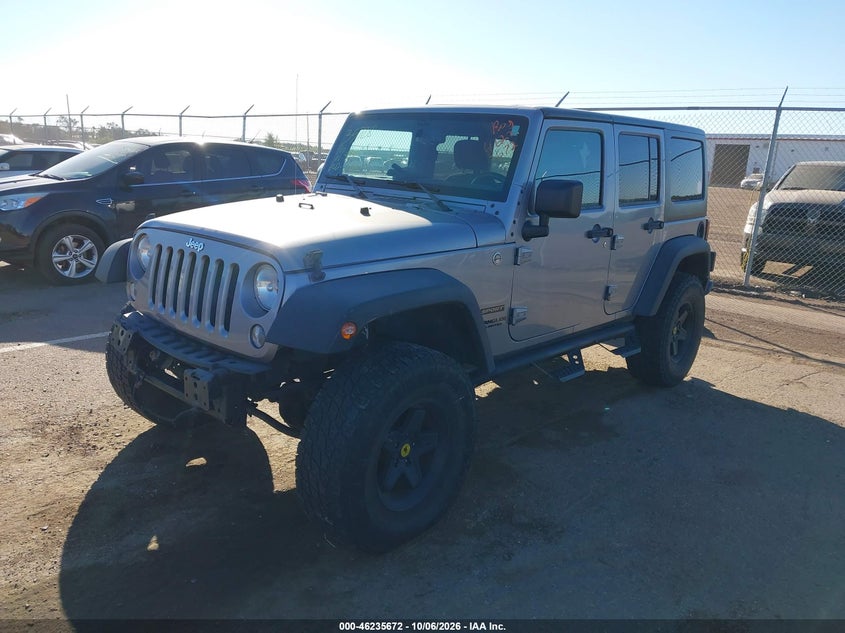 Vin: 1c4bjwdg7fl602630, lot: 46735666, jeep wrangler unlimited sport 20152