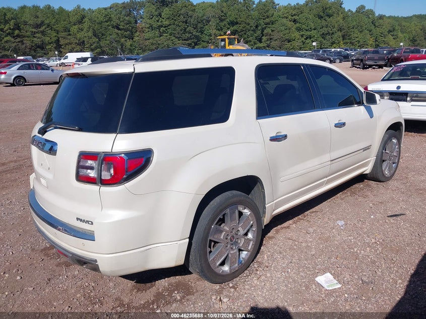 Vin: 1gkkvtkd9fj155567, lot: 46735682, gmc acadia denali 20154