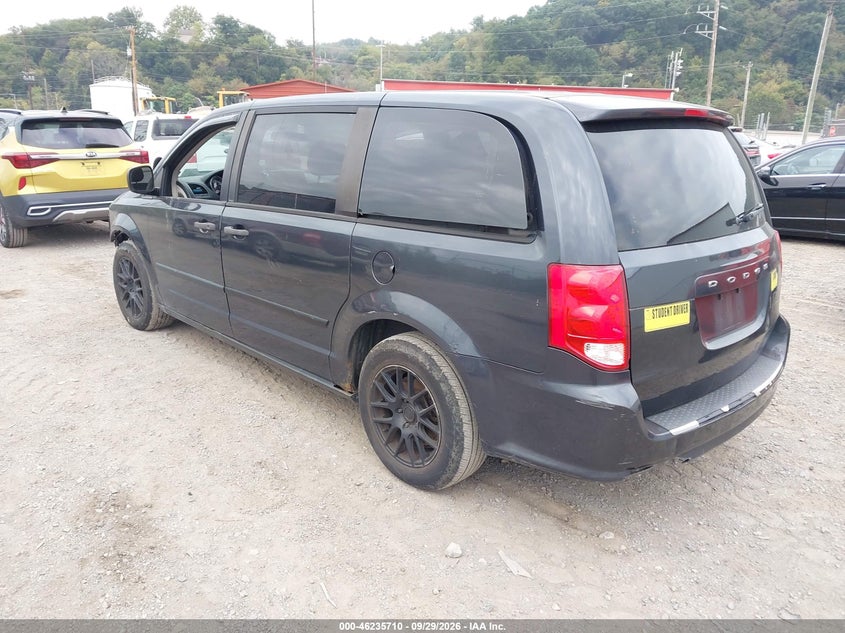 Vin: 2c4rdgbg4er166792, lot: 46735704, dodge grand caravan american value pkg 20143