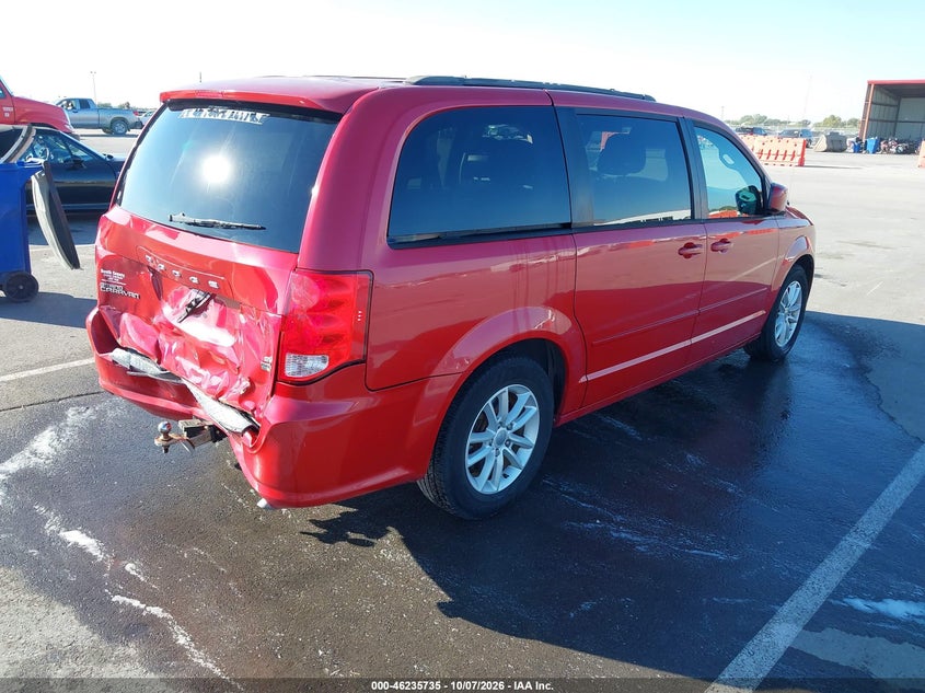 Vin: 2c4rdgcg1er356824, lot: 46735729, dodge grand caravan sxt 20144