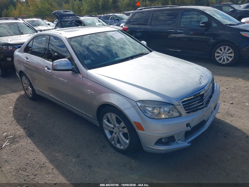 2009 Mercedes-Benz C-Class 3.0L Luxury/3.0L Sport, Front, IAAI, VIN WDDGF81X99F210281