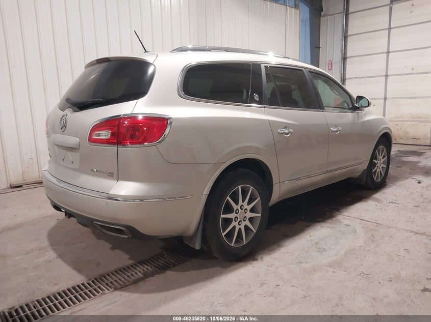 Vin: 5gakvckd7dj142651, lot: 46735814, buick enclave leather 20134