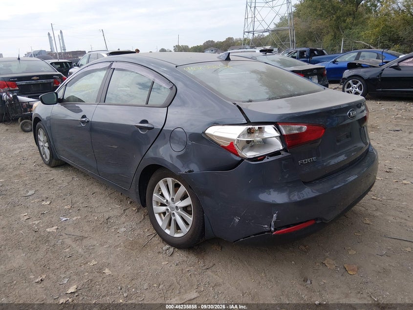 Vin: knafx4a62e5079579, lot: 46735852, kia forte lx 20143