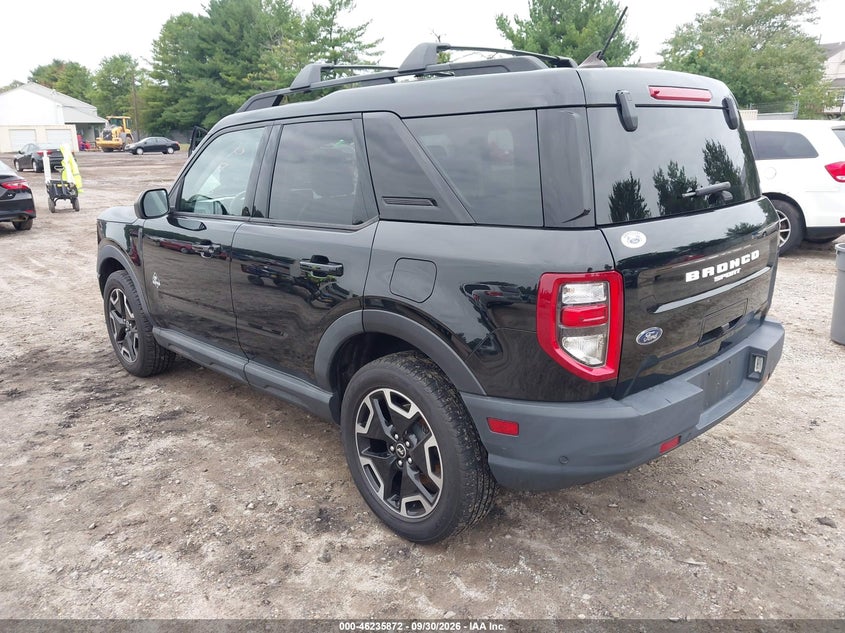 Vin: 3fmcr9c64mra71436, lot: 46735866, ford bronco sport outer banks 20213
