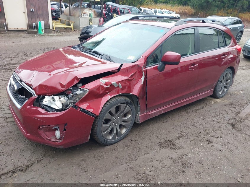 2014 Subaru Impreza 2.0I Sport Limited, Левый перёд, IAAI, VIN JF1GPAS68E8321266 — фото 2