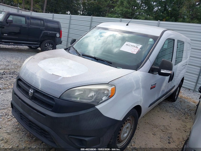 RAM PROMASTER CITY 2016 VIN ZFBERFAT4G6C75276
