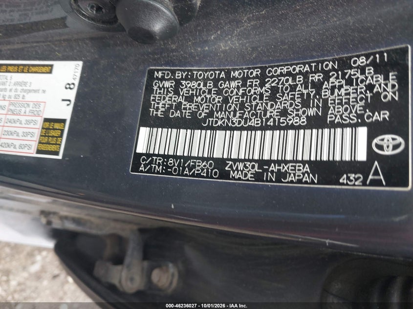 2011 TOYOTA PRIUS THREE · Photo 9