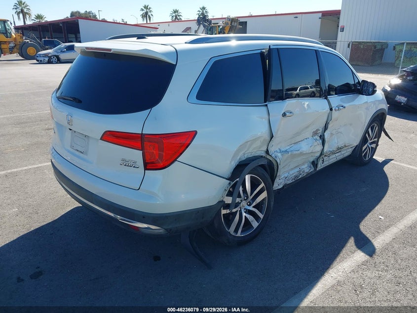 Vin: 5fnyf6h01gb038325, lot: 46736073, honda pilot elite 20164