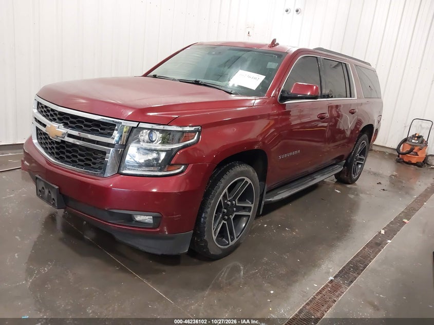 Vin: 1gnskhkc8gr235395, lot: 46736096, chevrolet suburban lt 20162