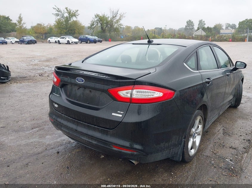 Vin: 1fa6p0hd5e5372463, lot: 46736109, ford fusion se 20144