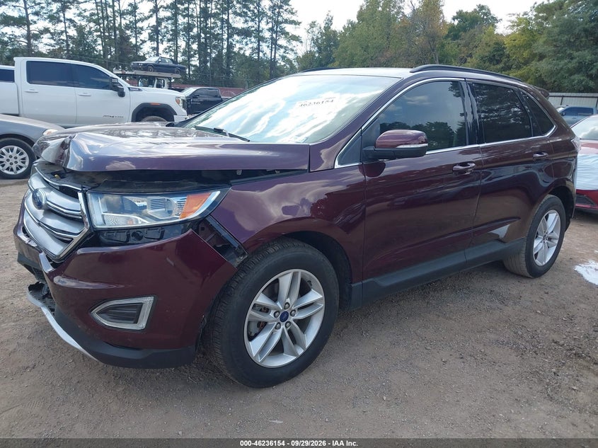 Vin: 2fmpk3j97hbb56355, lot: 46736148, ford edge sel 20172