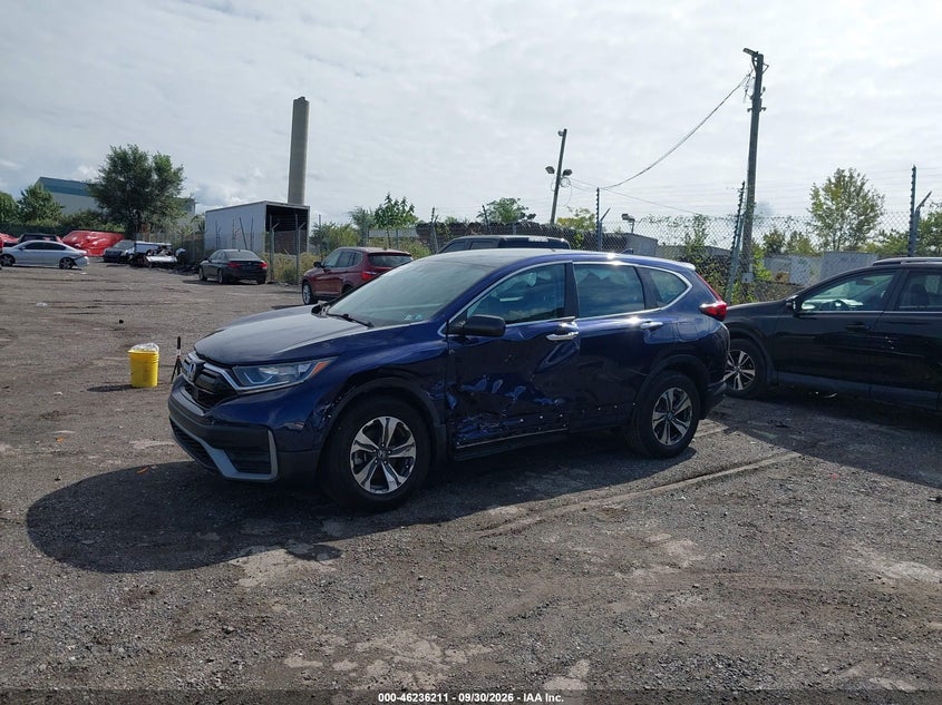 2020 Honda Cr-V Awd Lx, Левый бок, IAAI, VIN 2HKRW2H22LH621688 — фото 2