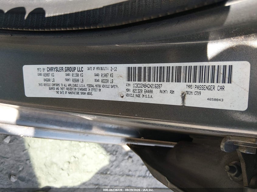 2012 DODGE AVENGER SE · Фото 9
