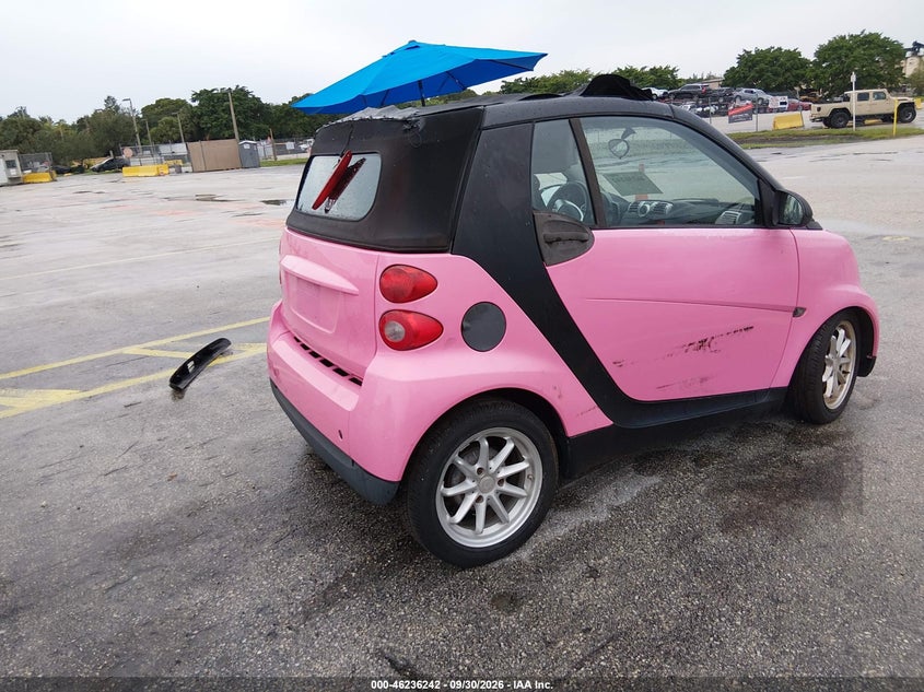 SMART FORTWO 2009 VIN WMEEK31X69K224650