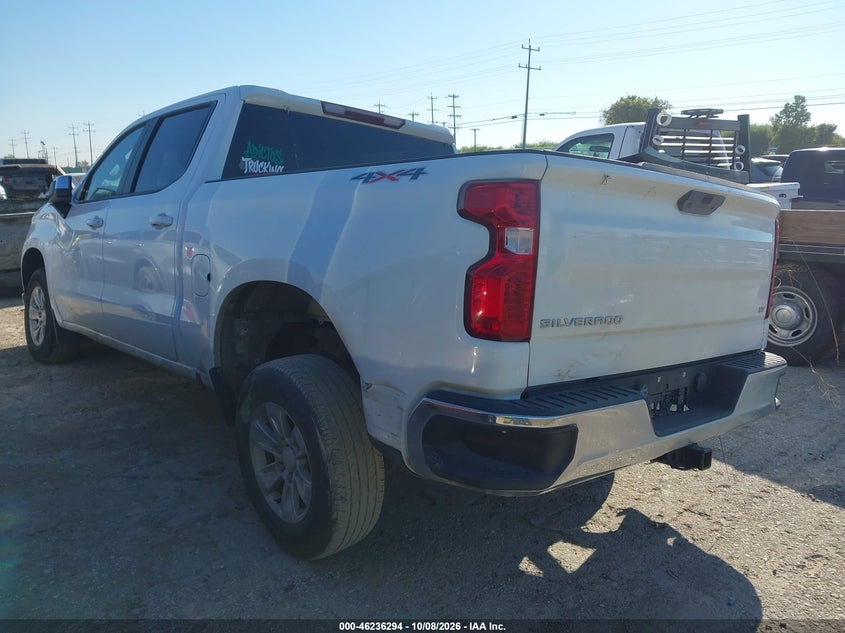 Vin: 3gcuydedxng123806, lot: 46736288, chevrolet silverado 1500 ltd 4wd  short bed lt 20223