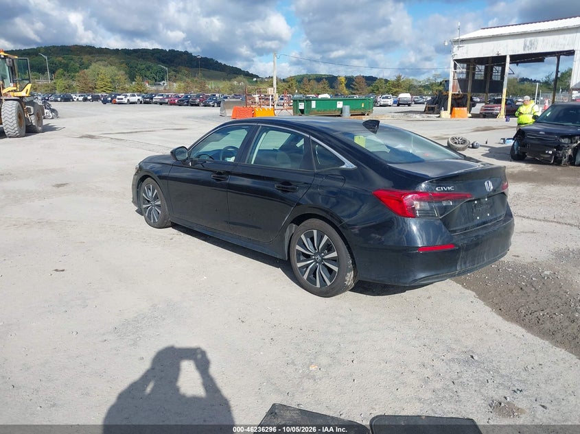 Vin: 2hgfe1f77rh318858, lot: 46736290, honda civic ex 20243