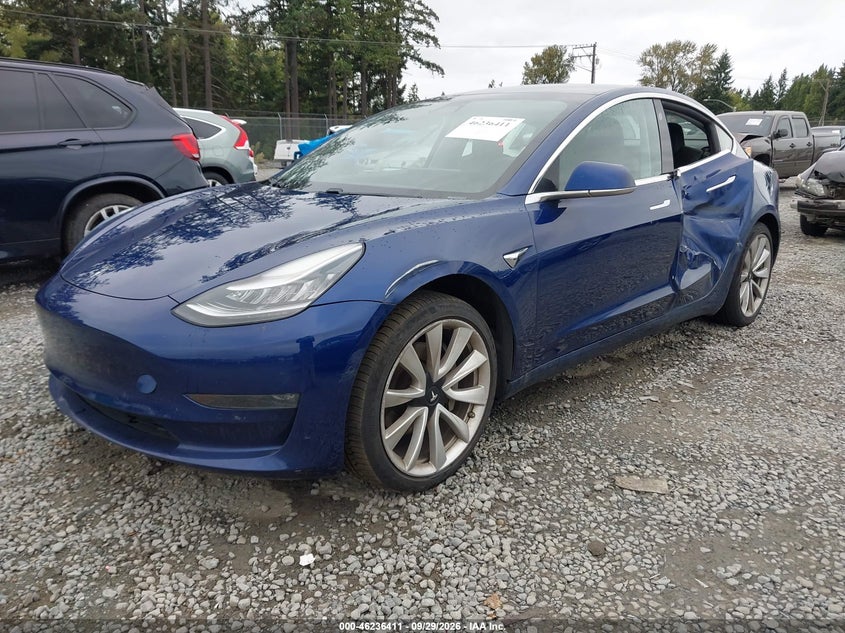 Vin: 5yj3e1eaxkf417409, lot: 46736405, tesla model 3 long range/mid range/standard range/standard range plus 20192