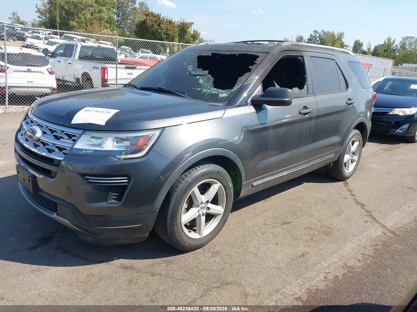 Vin: 1fm5k7d80jgc53994, lot: 46736415, ford explorer xlt 20182