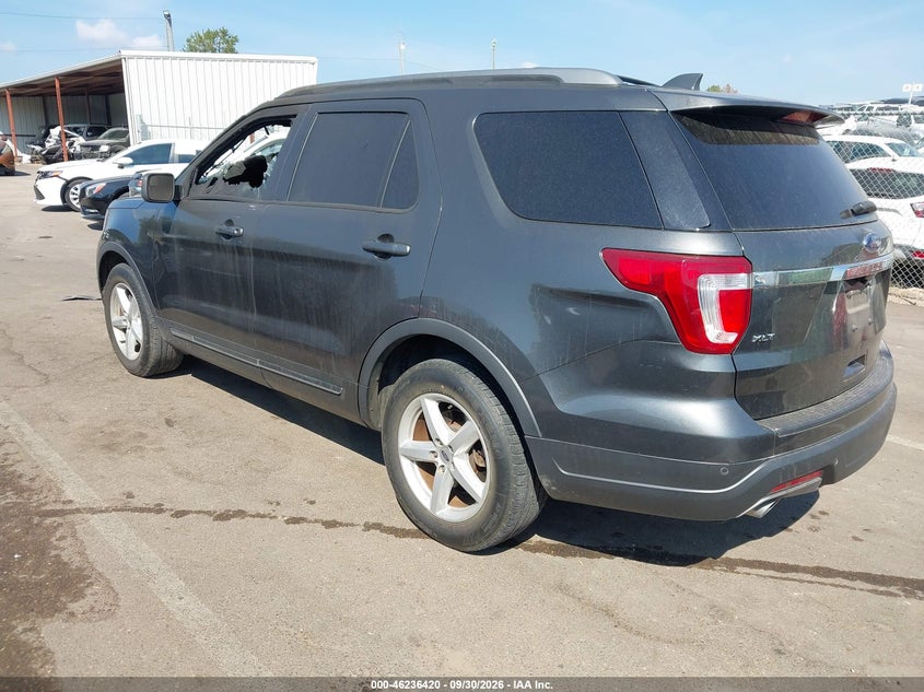 Vin: 1fm5k7d80jgc53994, lot: 46736415, ford explorer xlt 20183