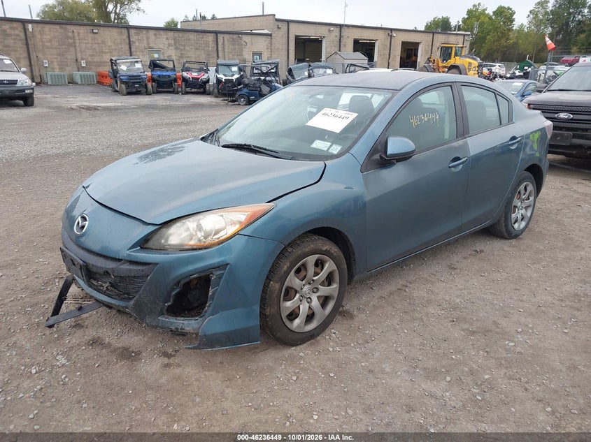 Vin: jm1bl1ug7b1364264, lot: 46736443, mazda mazda3 i sport 20112
