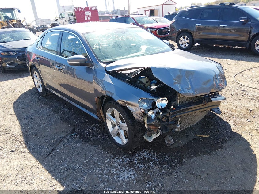 Vin: 1vwbp7a37cc016007, lot: 46736486, volkswagen passat 2.5l se 20121
