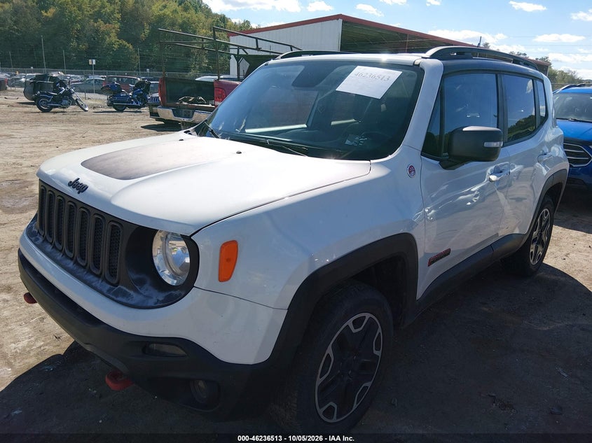 Vin: zaccjbcb1hpf87754, lot: 46736508, jeep renegade trailhawk 4x4 20172