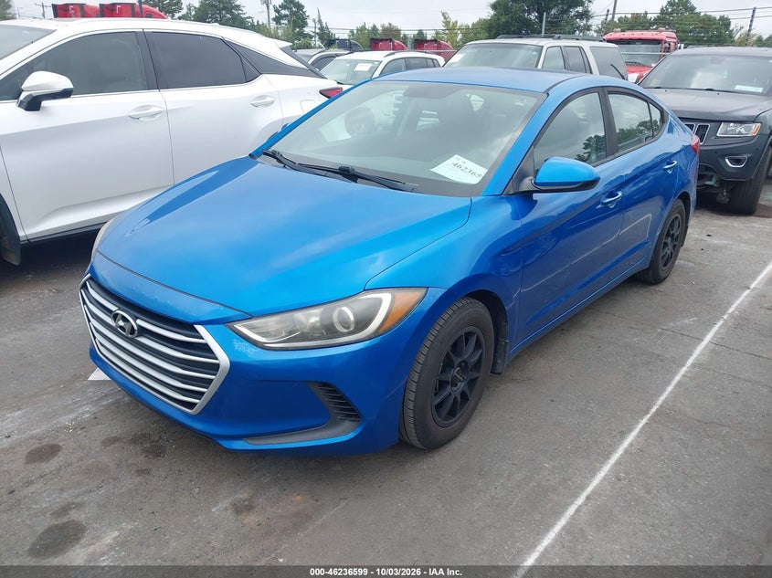 HYUNDAI ELANTRA 2017 VIN KMHD74LF6HU397329