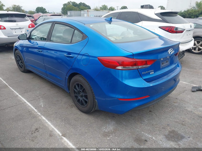 HYUNDAI ELANTRA 2017 VIN KMHD74LF6HU397329
