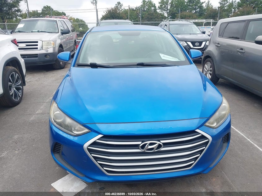 HYUNDAI ELANTRA 2017 VIN KMHD74LF6HU397329