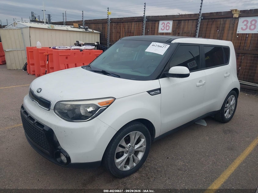 Vin: kndjp3a50g7265577, lot: 46736621, kia soul + 20162