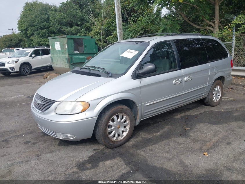 CHRYSLER TOWN & COUNTRY 2002 VIN 2C4GP54L82R672215