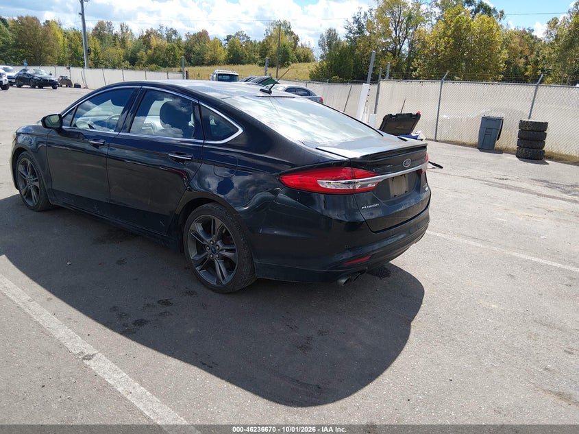 Vin: 3fa6p0vp9hr211288, lot: 46736664, ford fusion sport 20173