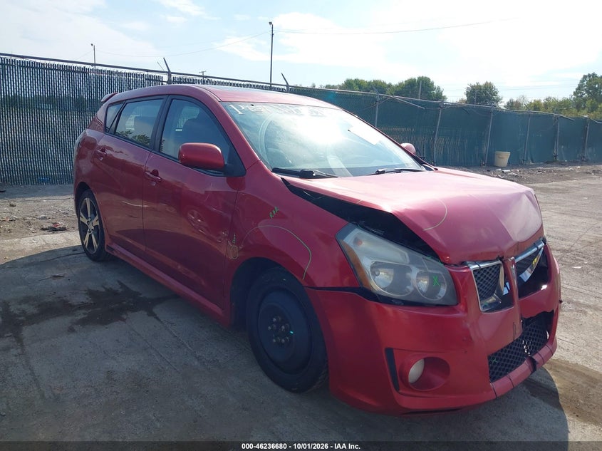 2009 Pontiac Vibe Gt, Front, IAAI, VIN 5Y2SR67009Z422110