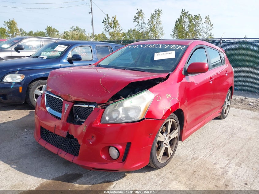PONTIAC VIBE 2009 VIN 5Y2SR67009Z422110
