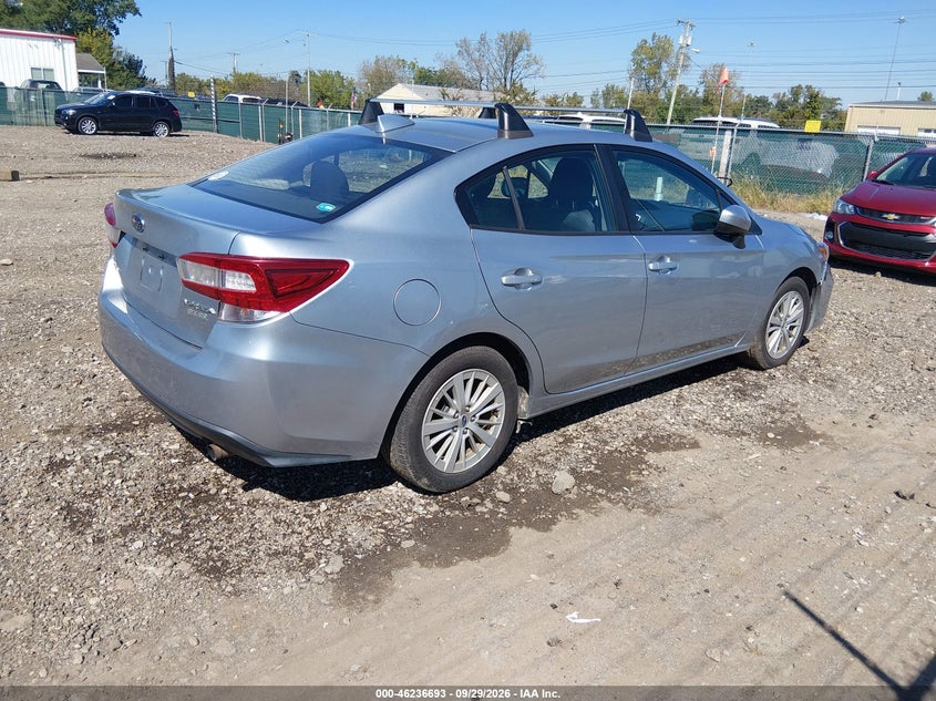 Vin: 4s3gkad63h3607517, lot: 46736687, subaru impreza 2.0i premium 20174