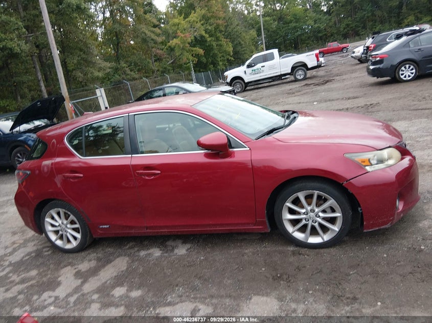 LEXUS CT 200H 2012 VIN JTHKD5BH4C2073702
